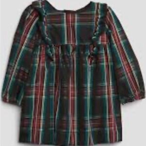 GAP Baby Plaid Dress with Ruffles